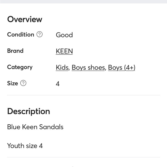 Blue keen sandals - Picture 5 of 5